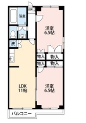 甘泉園ハイツの物件間取画像